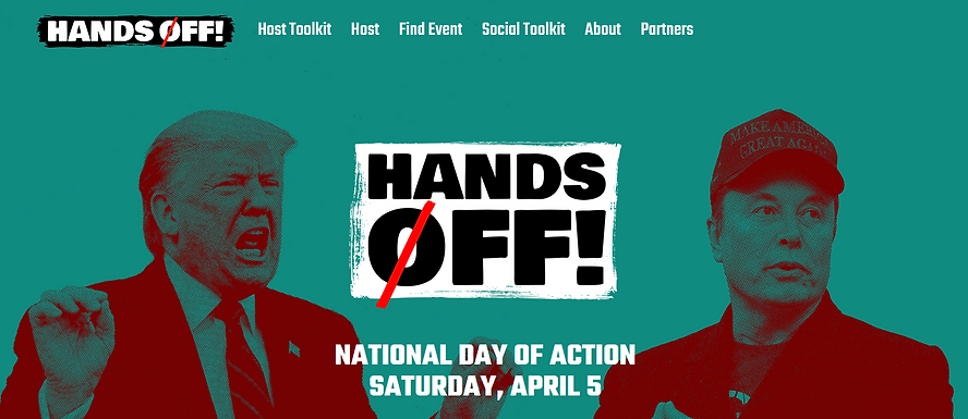 Hands Off! Protest at Hydraulic Rd. and Rte. 29 at 1 p.m. on Sat., April 5. 2ed809 0ba12d4bcbf74f30a400ecf77e231e34~mv2